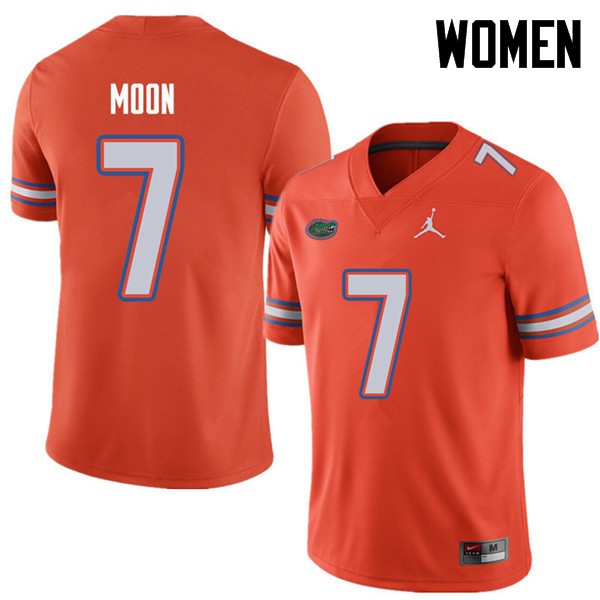 Jordan Brand Women #7 Jeremiah Moon Florida Gators College Football Jersey Orange